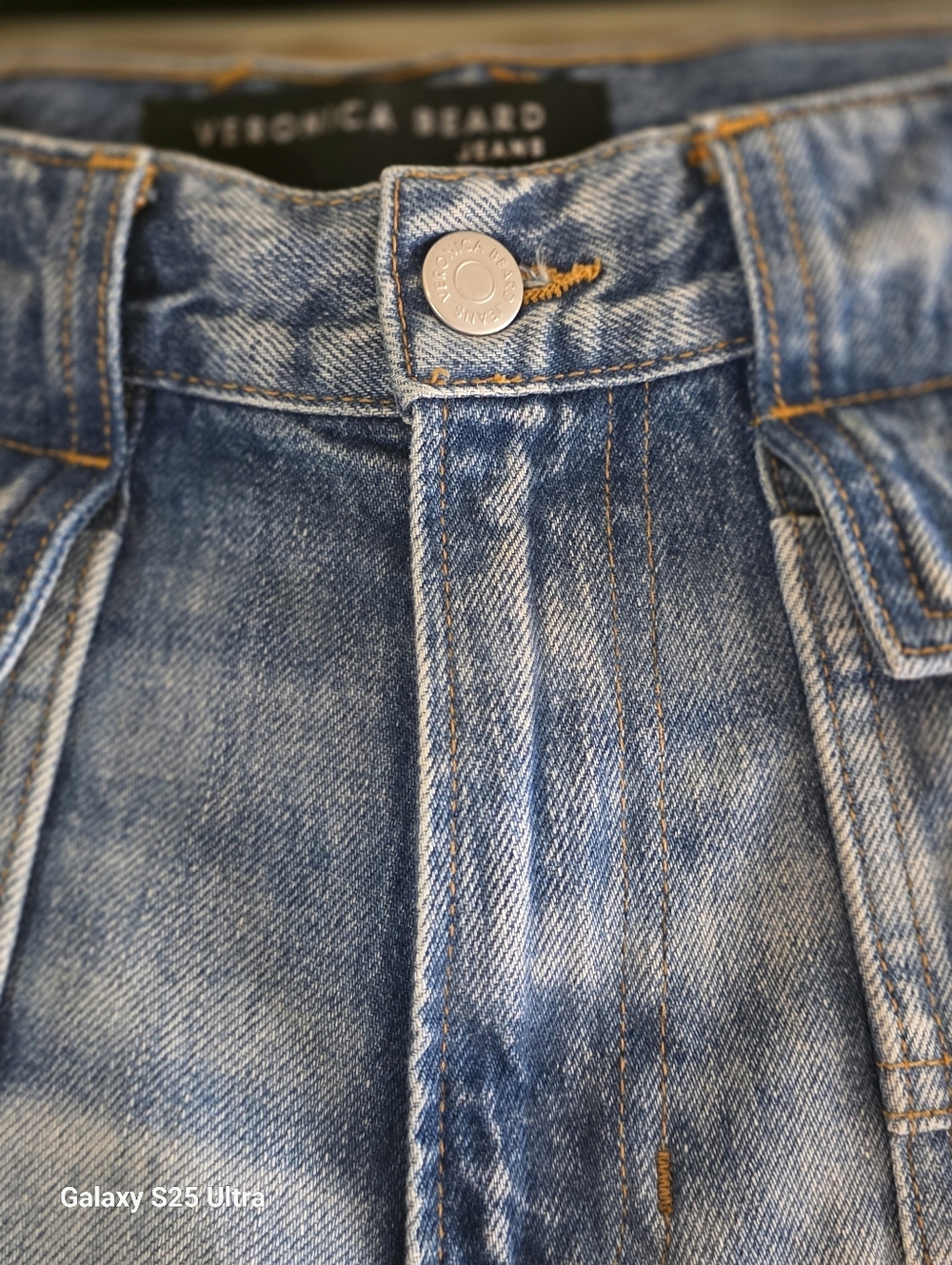 Veronica Beard Crosbie High Rise Wide Leg Jeans with Utility Patch Pockets SZ 26 - Picture 12 of 12